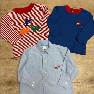 Light Blue Mondays child buttondown.The other two Claire and Charlie shirts sold